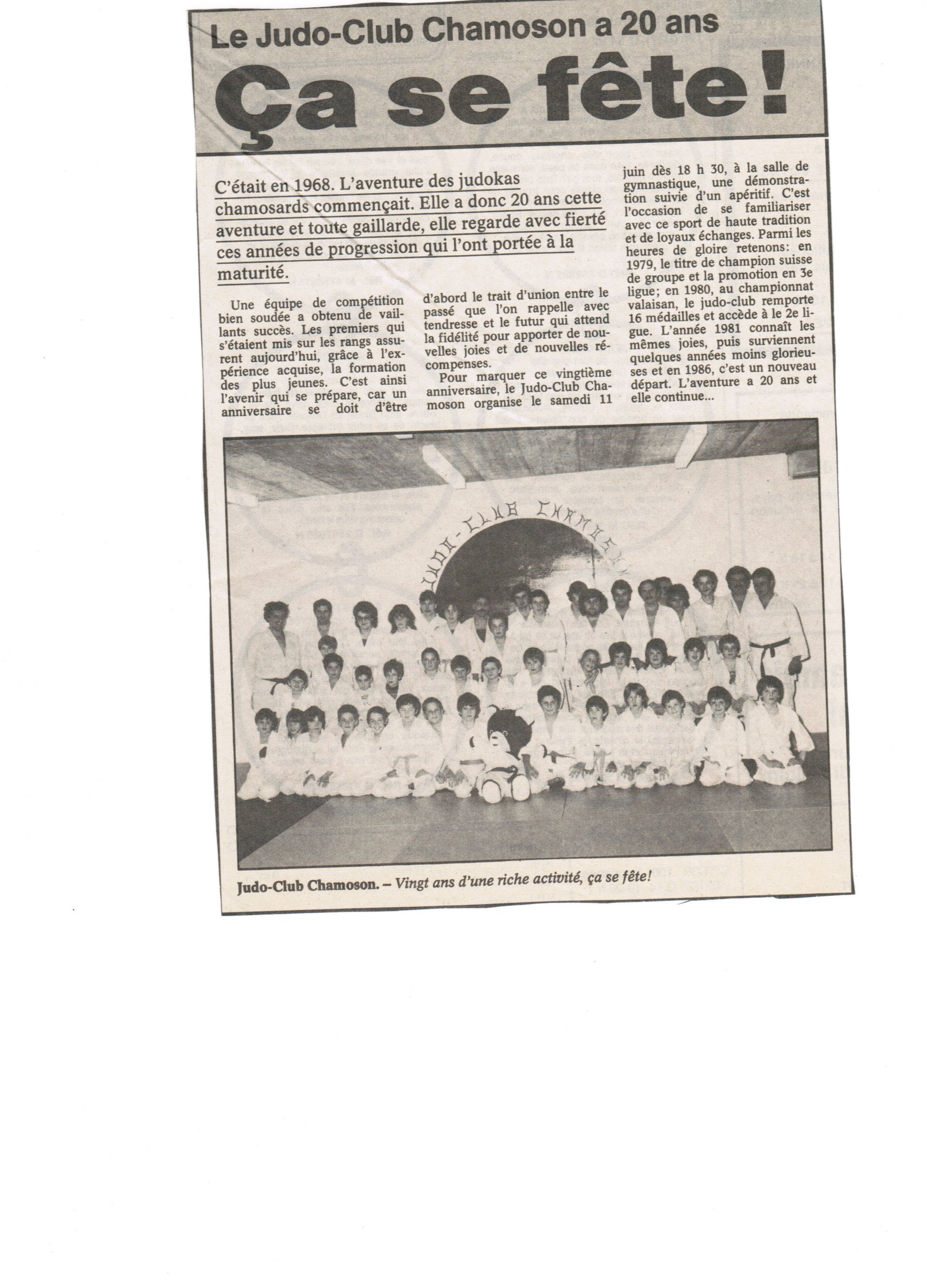 112_Judo_Club_Chamoson-Ouly_Reymond-ARTICLE_20E_ANNIVERSAIRE_1988